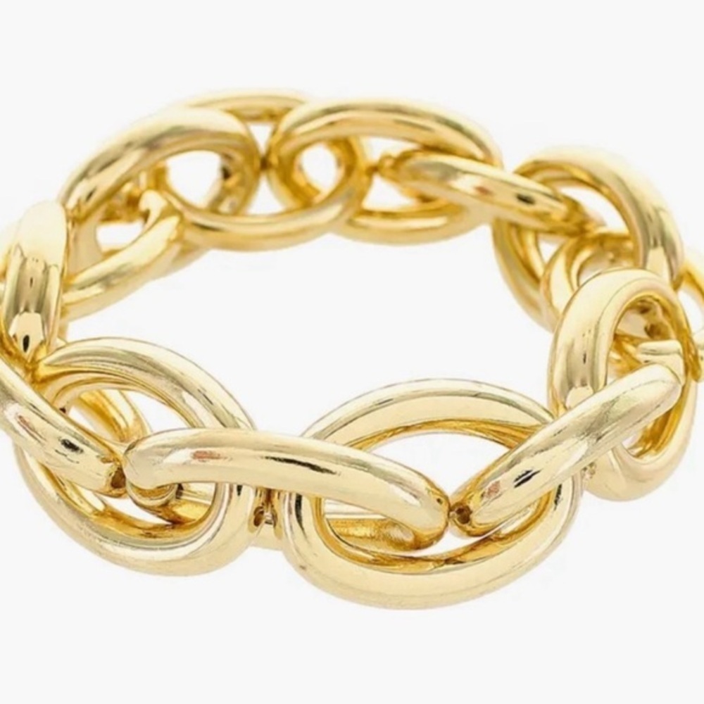 House of Harlow 1960 Gold Link Stretch Bracelet